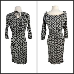 Quiz Clothing Diamond Pattern Sparkle Cocktail Bodycon Dress Like New